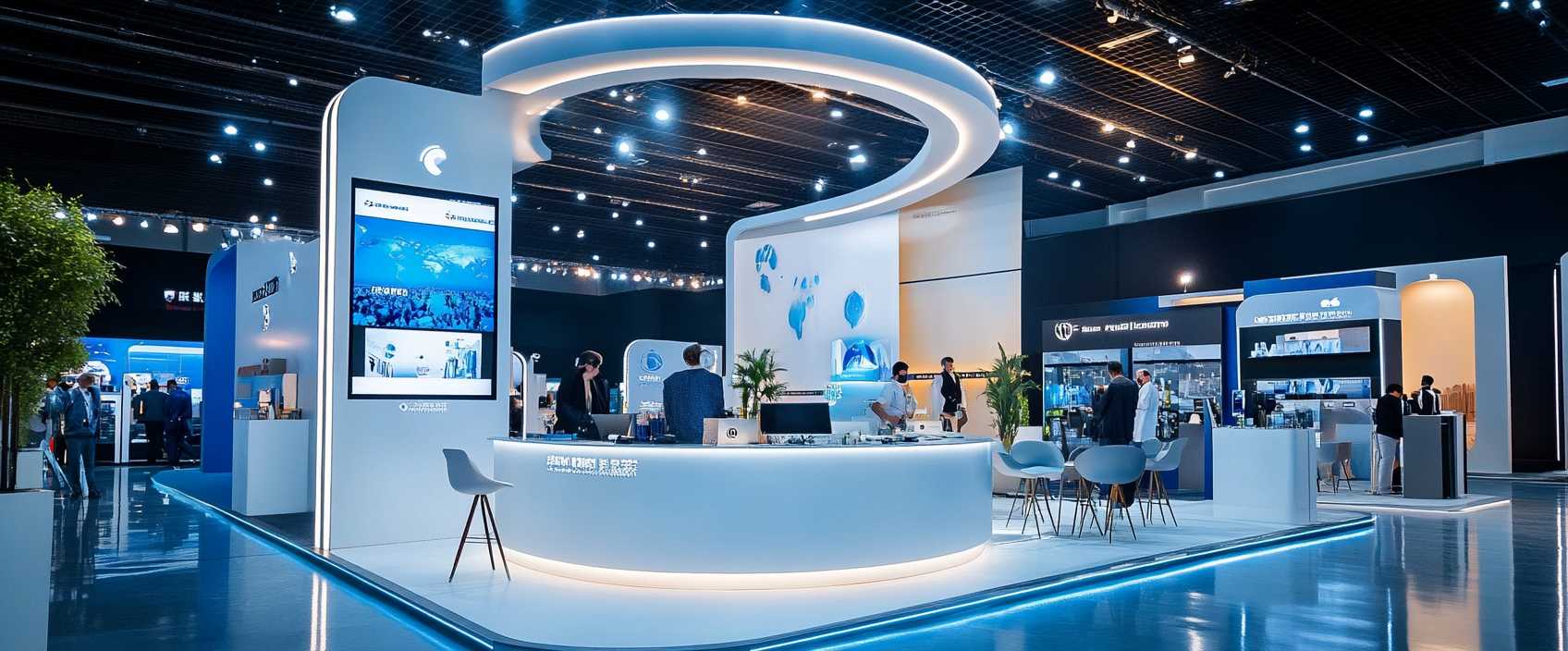 What does the exhibition stand planning timeline look like?